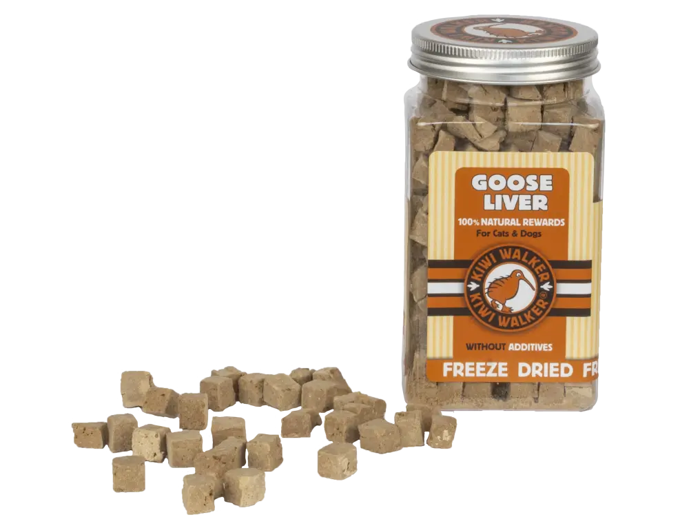 Friandises lyophilisées pour chien 100% foie d'oie